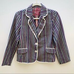 Robert Graham Multicolor Striped Blazer